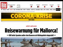 Bild zum Artikel: RKI warnt vor Spanien-Reisen - Mallorca jetzt Corona-Risikogebiet!