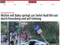 Bild zum Artikel: Audi R8 rast durch Kreuzberg und schießt auf Gehweg
