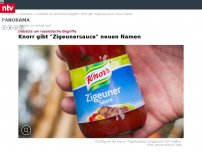 Bild zum Artikel: Debatte um rassistische Begriffe: Knorr gibt 'Zigeunersauce' neuen Namen
