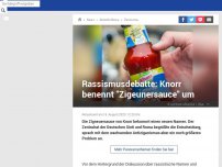 Bild zum Artikel: Rassismusdebatte: Zigeunersauce von Knorr bekommt einen neuen Namen