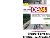 Bild zum Artikel: Urlauber-Flucht aus Kroatien: Blechlawine erreicht Österreich