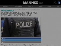 Bild zum Artikel: VIDEO: Deutscher Polizist kniet auf Kopf von 15-Jährigem und sorgt damit für heftige Diskussionen