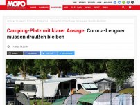 Bild zum Artikel: Camping-Platz mit klarer Ansage: Corona-Leugner müssen draußen bleiben