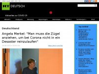 Bild zum Artikel: Angela Merkel: 'Man muss die Zügel anziehen, um bei Corona nicht in ein Desaster reinzulaufen'
