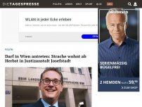 Bild zum Artikel: Darf in Wien antreten: Strache wohnt ab Herbst in Justizanstalt Josefstadt