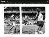 Bild zum Artikel: Bayern-Keeper Jean-Marie Pfaff schaufelt sich beim Debüt einen Einwurf ins Tor