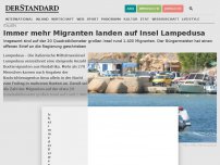 Bild zum Artikel: Immer mehr Migranten landen auf Insel Lampedusa
