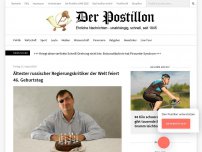 Bild zum Artikel: Ältester russischer Regierungskritiker der Welt feiert 46. Geburtstag