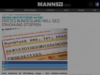 Bild zum Artikel: Erstes Bundesland will GEZ-Erhöhung stoppen