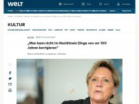 Bild zum Artikel: „Man kann nicht im Nachhinein Dinge von vor 100 Jahren korrigieren“