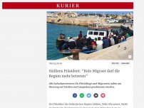 Bild zum Artikel: Siziliens Präsident: 'Kein Migrant darf die Region mehr betreten'