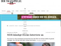 Bild zum Artikel: MDR kündigt Höcke-Interview an