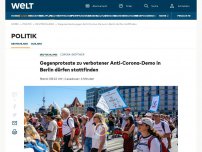 Bild zum Artikel: Gegenproteste zu verbotener Anti-Corona-Demo in Berlin dürfen stattfinden