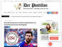 Bild zum Artikel: Nach Wechselwunsch von Messi: Quakenbrücker SC macht Barcelona erstes Kaufangebot
