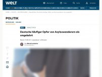 Bild zum Artikel: Deutsche häufiger Opfer von Asylzuwanderern als umgekehrt