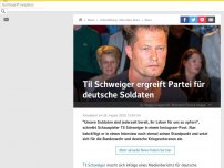 Bild zum Artikel: Til Schweiger unterstützt deutsche Soldaten