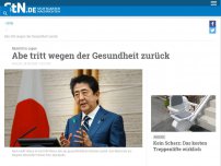 Bild zum Artikel: Rücktritt in Japan: Abe tritt wegen der Gesundheit zurück