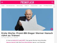 Bild zum Artikel: Erste Worte: Promi-BB-Sieger Werner Hansch rührt zu Tränen!