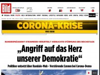 Bild zum Artikel: Demo-Sturm auf den Reichstag - Steinmeier verurteilt „Angriff auf das Herz unserer Demokratie“