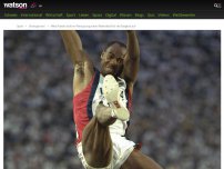 Bild zum Artikel: Mike Powell zeigt Carl Lewis den Meister und stellt einen Weltrekord für die Ewigkeit auf