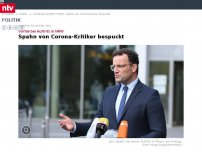 Bild zum Artikel: Vorfall bei Auftritt in NRW: Spahn von Corona-Kritiker bespuckt
