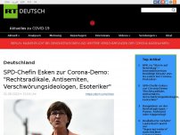 Bild zum Artikel: SPD-Chefin Esken zur Corona-Demo: 'Rechtsradikale, Antisemiten, Verschwörungsideologen, Esoteriker'
