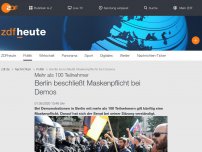 Bild zum Artikel: Berlin beschließt Maskenpflicht bei Demos