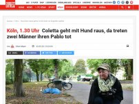 Bild zum Artikel: Köln, 1.30 Uhr : Coletta (60) geht mit Hund raus, dann folgt der Schock ihres Lebens