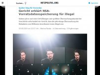 Bild zum Artikel: Später Sieg für Snowden: Gericht erklärt NSA-Vorratsdatenspeicherung für illegal