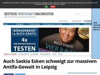 Bild zum Artikel: Auch Saskia Esken schweigt zur massiven Antifa-Gewalt in Leipzig