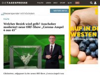 Bild zum Artikel: Welcher Bezirk wird gelb? Anschober moderiert neue ORF-Show „Corona-Ampel 6 aus 45“