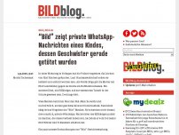 Bild zum Artikel: “Bild” zeigt private WhatsApp-Nachrichten eines Kindes, dessen Geschwister gerade getötet wurden