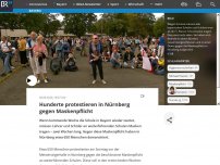 Bild zum Artikel: Hunderte protestieren in Nürnberg gegen Maskenpflicht