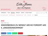 Bild zum Artikel: Kinderbonus zu wenig? Arche fordert 600 € „Kindereinkommen“