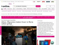 Bild zum Artikel: Feuer in Moria: Migranten haben Brand im Flüchtlingslager selbst gelegt