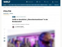 Bild zum Artikel: Heißt es demnächst „Oberstleutnantinnen“ in der Bundeswehr?