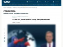 Bild zum Artikel: Aktion im „heute journal“ sorgt für Spekulationen