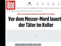 Bild zum Artikel: Mutter in Lübeck erstochen - Vor dem Messer-Mord lauerte der Täter im Keller