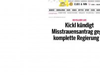 Bild zum Artikel: Kickl kündigt Misstrauensantrag gegen komplette Regierung an
