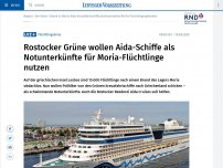 Bild zum Artikel: Rostocker Grüne wollen Aida-Schiffe als Notunterkünfte für Moria-Flüchtlinge nutzen