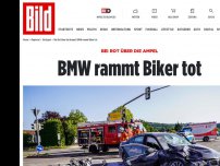 Bild zum Artikel: Bei Rot über die Ampel - BMW rammt Biker tot