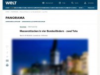 Bild zum Artikel: Messerattacken in drei Bundesländern – ein Mann stirbt in Wiesmoor