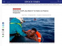 Bild zum Artikel: Deutsches Schiff „Sea-Watch 4“ im Hafen von Palermo festgesetzt
