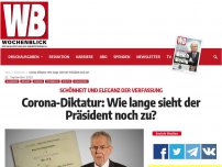 Bild zum Artikel: Corona-Diktatur: Wie lange sieht der Präsident noch zu?