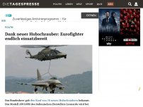 Bild zum Artikel: Dank neuer Hubschrauber: Eurofighter endlich einsatzbereit