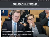 Bild zum Artikel: Gera: AfD-Mann führt Stadtrat – Kommunistin Hennig-Wellsow sieht Demokratie in Gefahr