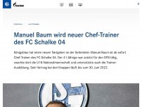 Bild zum Artikel: Manuel Baum wird neuer Chef-Trainer des FC Schalke 04