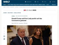 Bild zum Artikel: Donald Trump und First Lady positiv auf das Coronavirus getestet