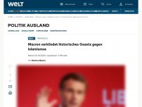 Bild zum Artikel: Macron verkündet historisches Gesetz gegen Islamismus