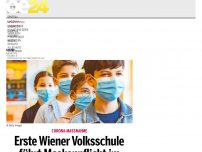 Bild zum Artikel: Erste Wiener Volksschule führt Maskenpflicht im Unterricht ein